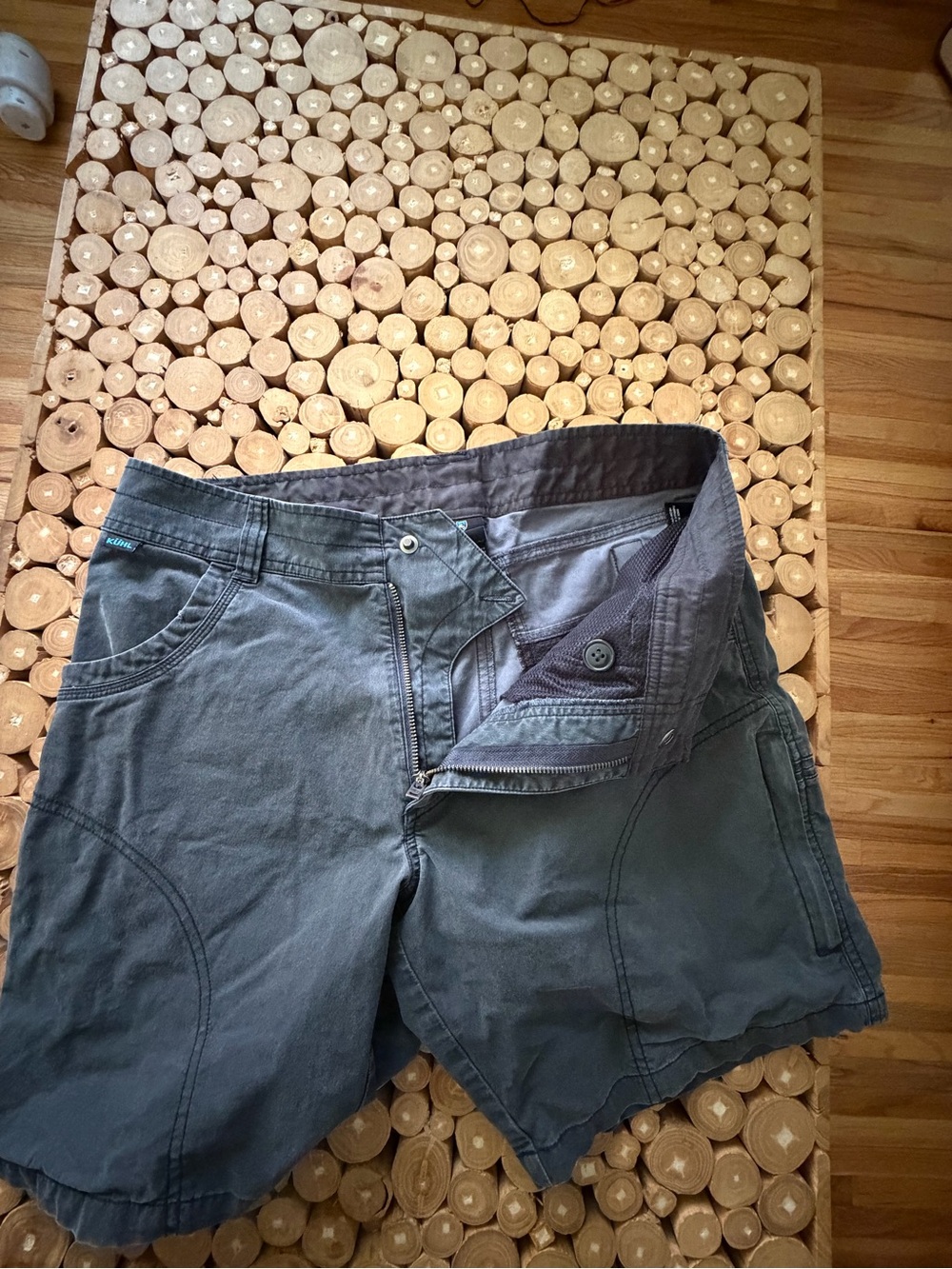 Men's Casual Cargo Shorts in Dark Slate Blue - Picture 4 of 6